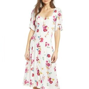 ROW A Floral Print Midi Maxi Dress